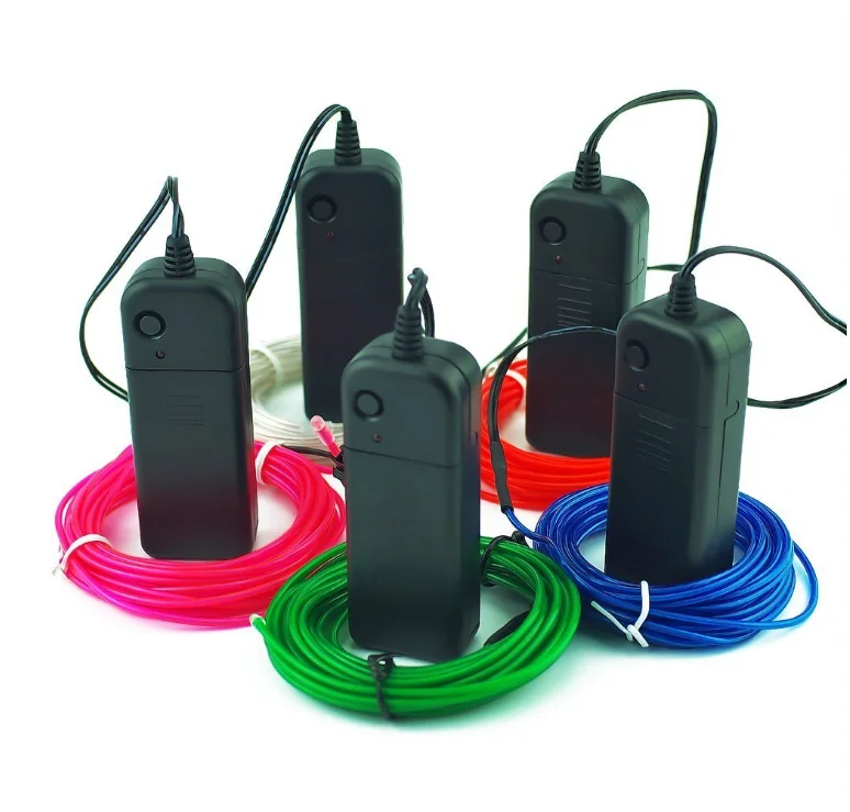 3M El Wire Lights Neon Light Electroluminescent Wire with 4 mode battery controller