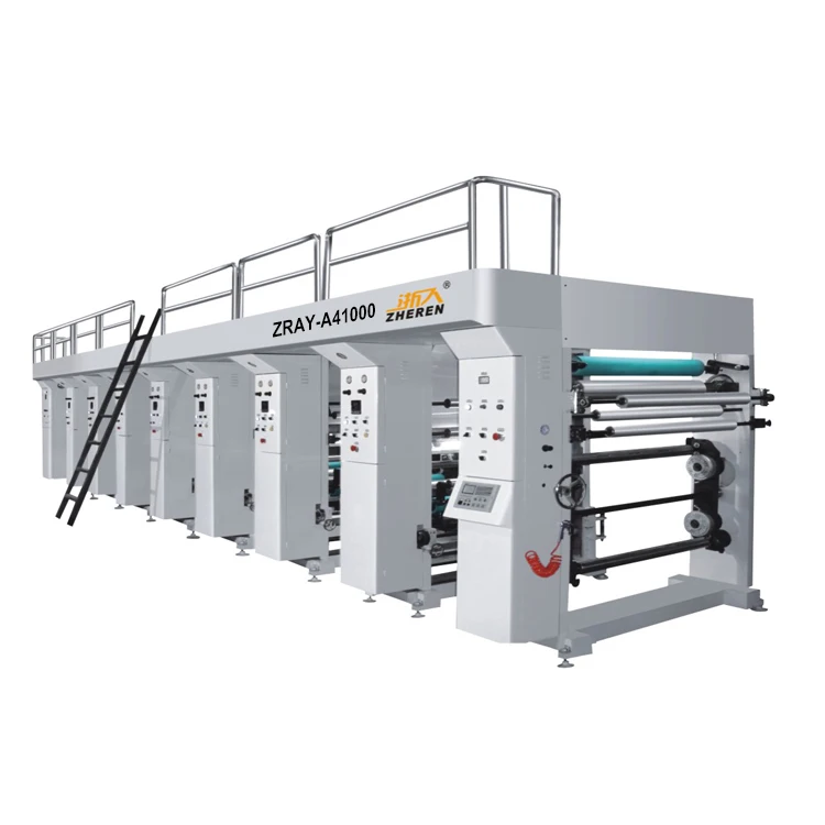 Automatic ZRAY-A Aluminum Foil PVC BOPP Film Register High Speed Rotogravure Printing Machine