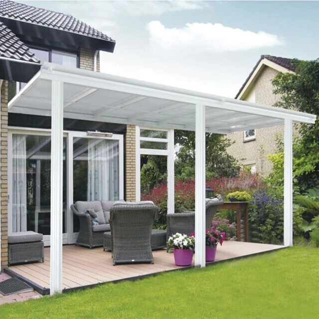 Patio Cover Doors Canopy Rain Shelter Terrace Sunshade Awning aluminum canopy