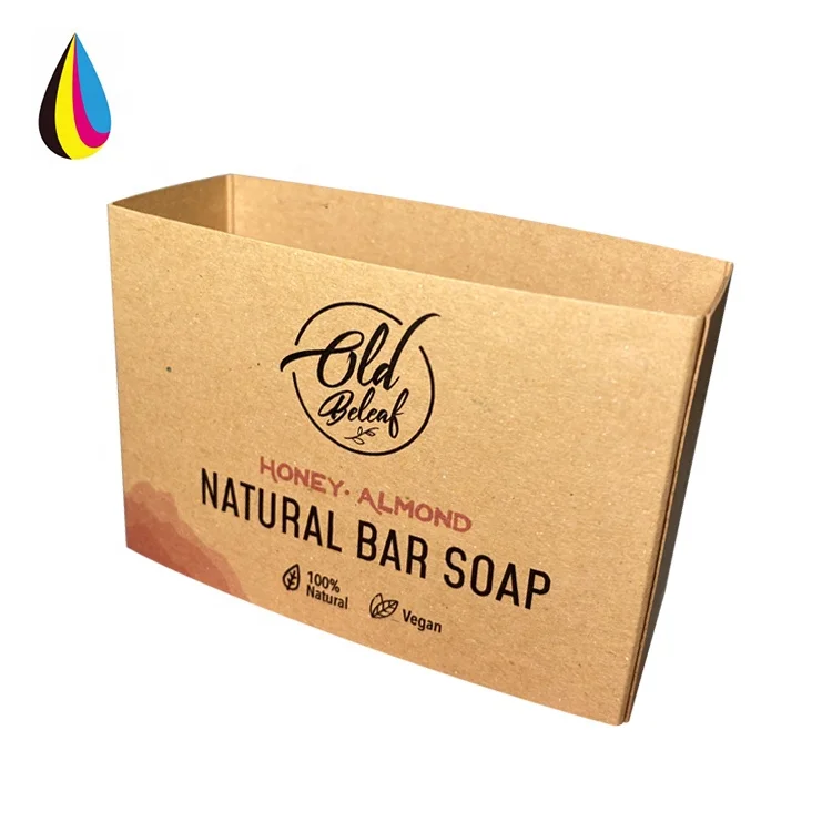 
Custom Printed Kraft Paper Soap Packaging Paper Wrap, Soap Packaging Paper Label 