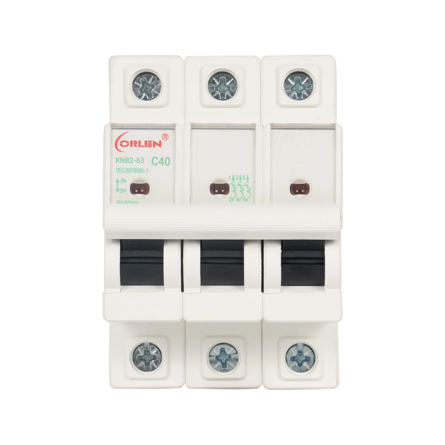 10kA MCB 3P 6-63A C65 Miniature Mini MCB Circuit Breaker  with CE, CB, Semko