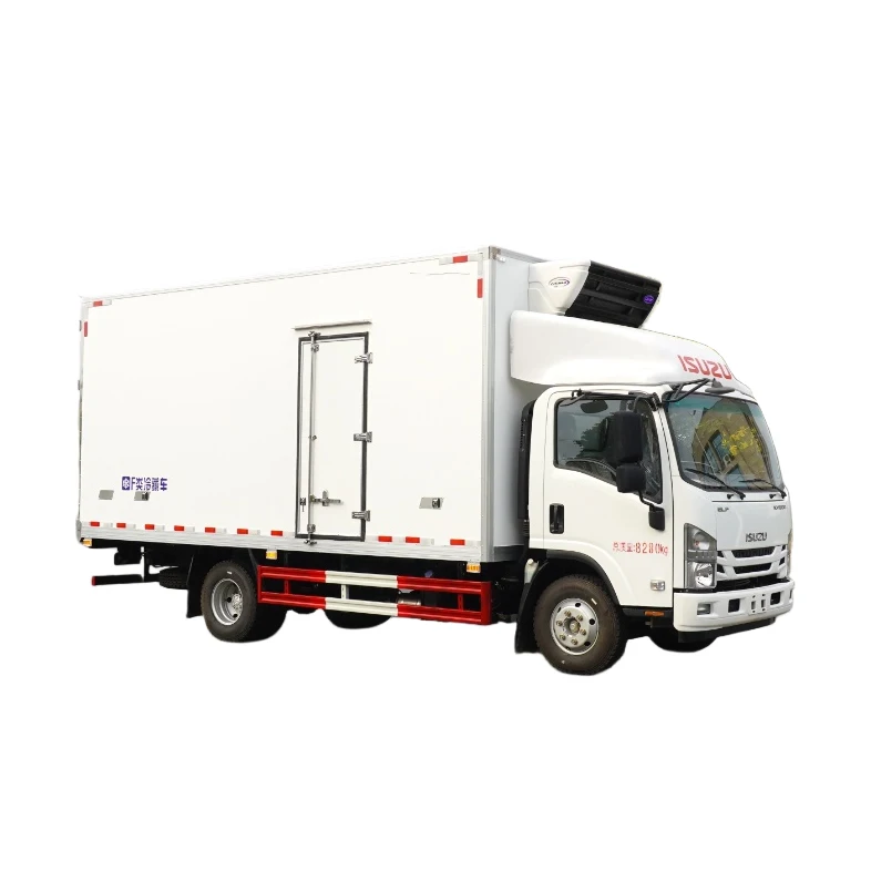 Isuzu 4X2 light truck 5-ton box type refrigerated truck