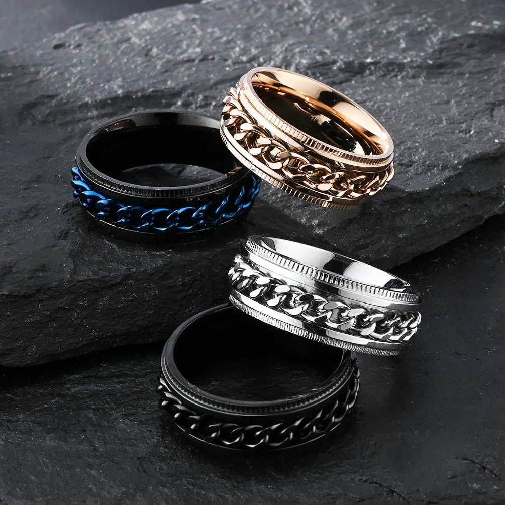 Beimai OEM ring Waterproof stainless steel rotary chain bottle opener ring