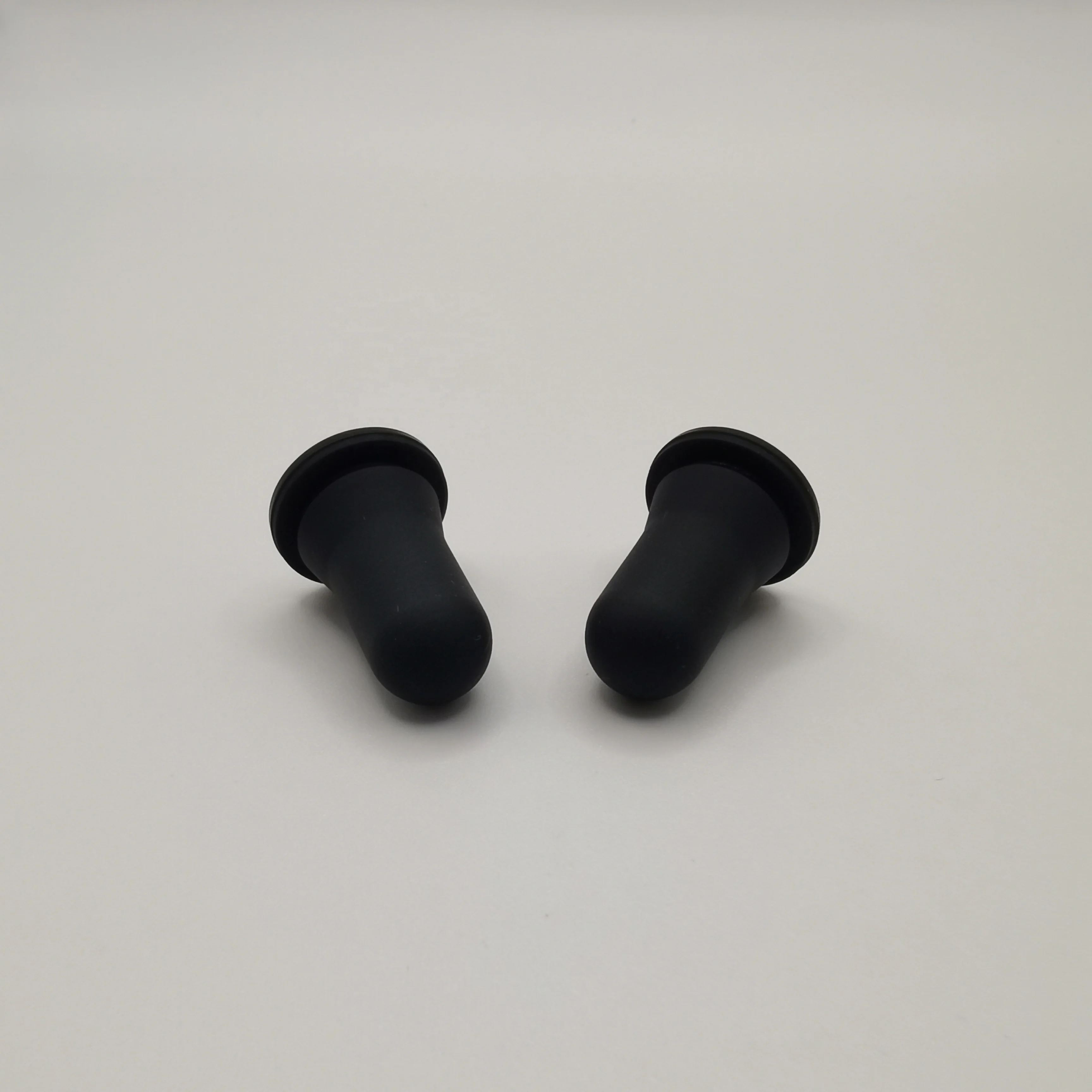 glass pipette aluminum ring 20mm matte black rubber teat