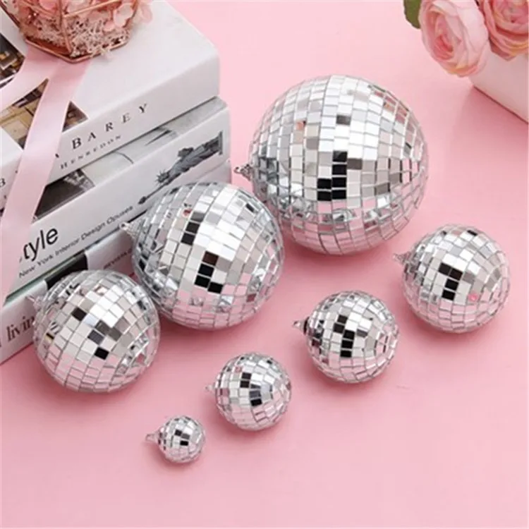  Light For Christmas Party Disco DJ Mirror Reflection Glass Ball Reflective