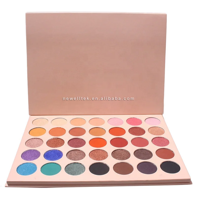 Wholesale Loose Mineral 35 Colors Mixed Eyeshadow Cosmetics Makeup Private Label Shimmer Eyeshadow Palette