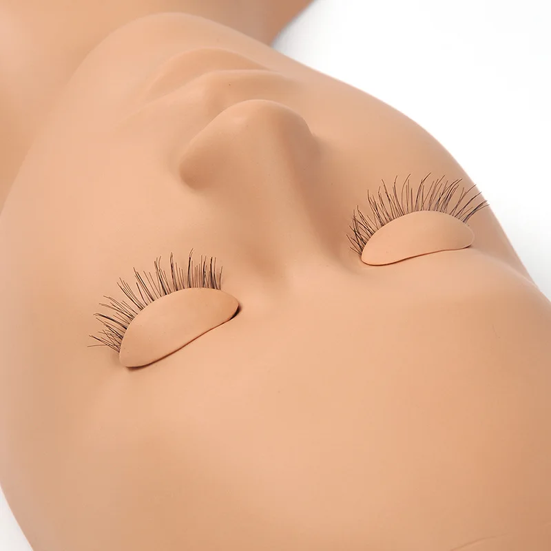 Mannequin Practice Make Up Eye Lashes for Salon Beauty Training