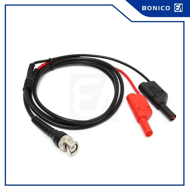 BNC с банановым штекером с покрытием 4 мм, набор двухсторонних испытательных проводов