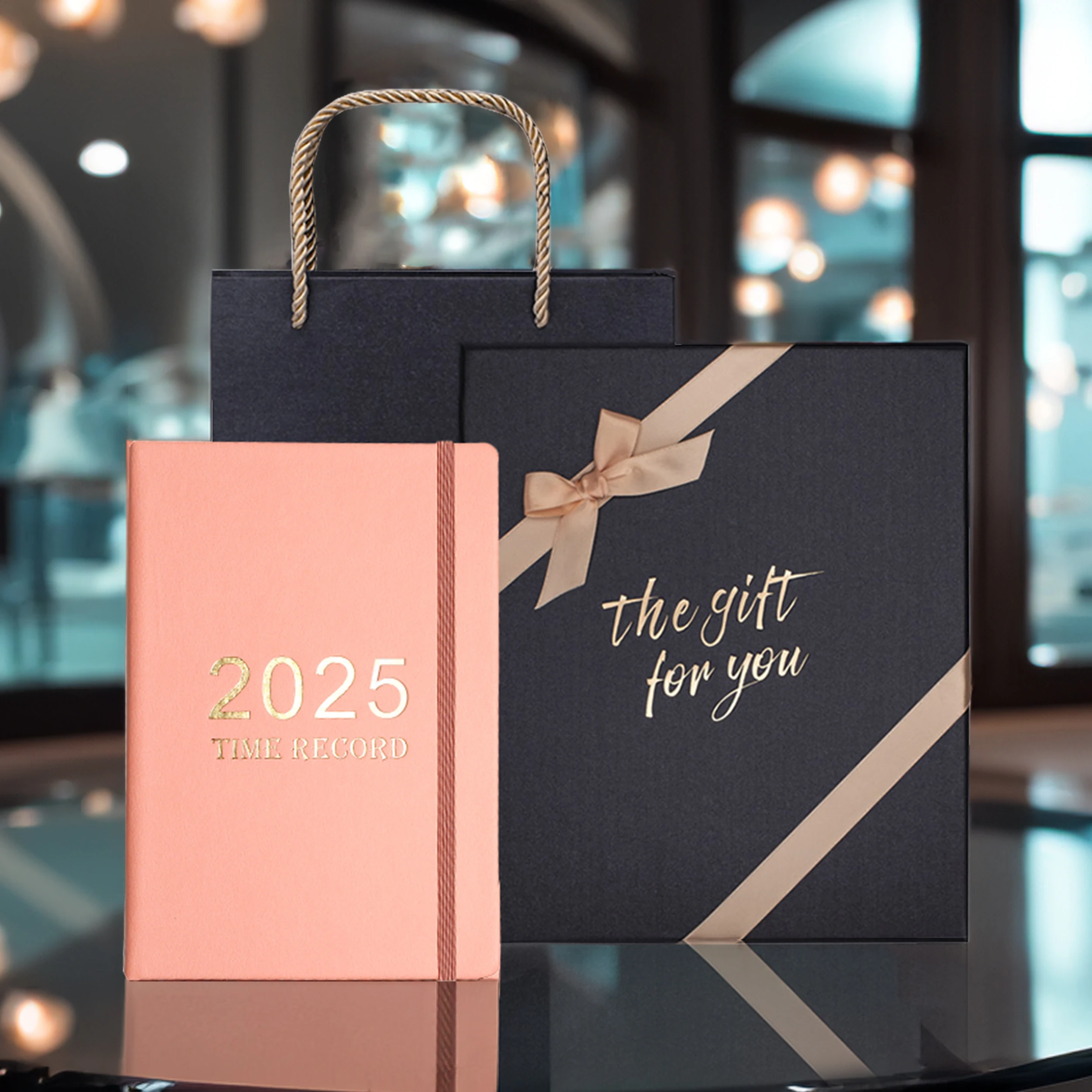 Whosale 2025 2026 dairy custom logo notebook A5 PU leather hardcover English Spanish business agenda meeting notebooks planner