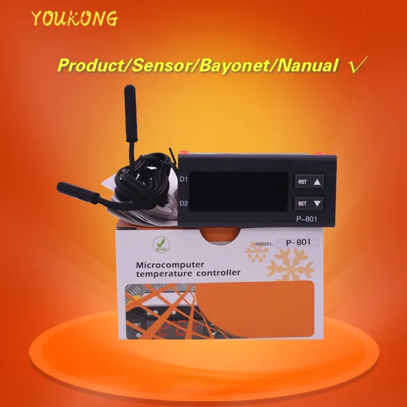 intelligent water temperature controller/ temperature controller P801 industrial chiller 24V