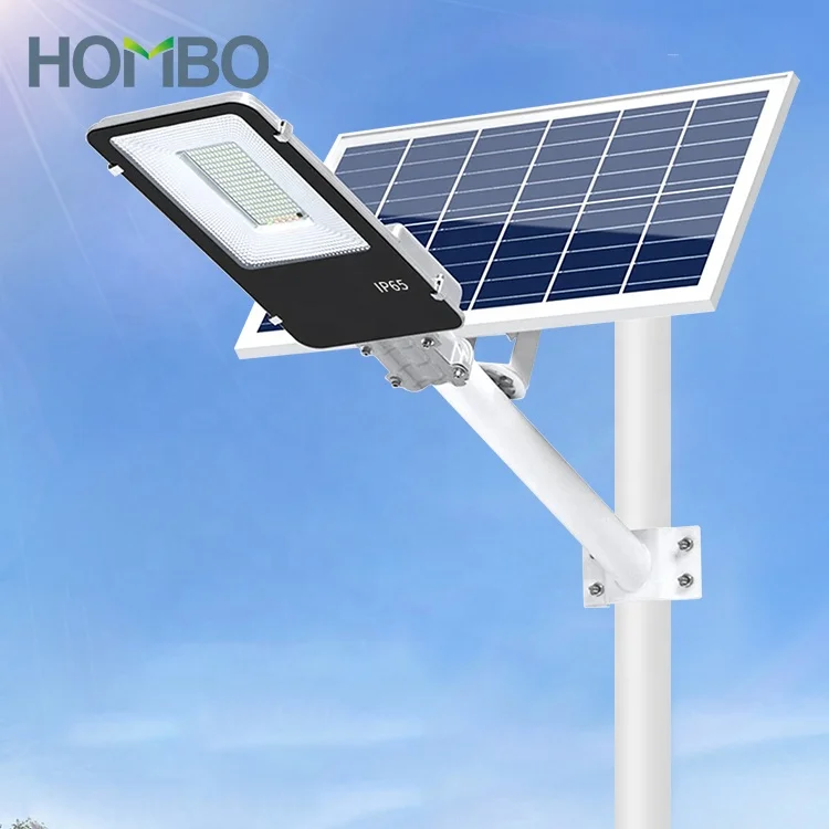 HOMBO Energy Saving Time Control 100w 200w 300w 600w 1000w Split Solar LED Street Lamp