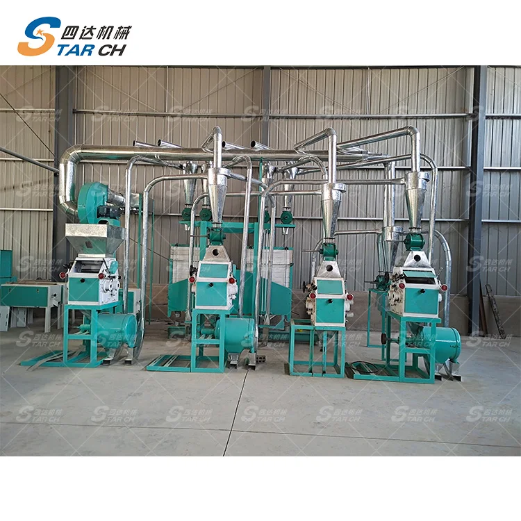 20 Tons Corn Flour Mill Machinery Electric Wheat Grinder Flour Mill Machine