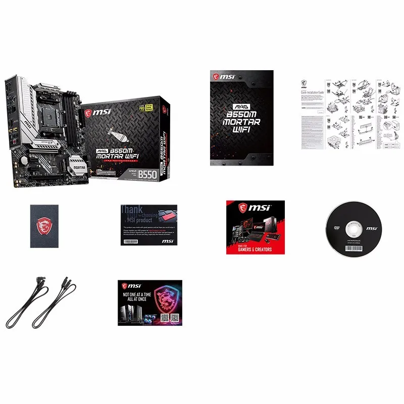  Материнская плата MSI MAG B550M с рамой WIFI AM4 AMD B550 SATA 6 ГБ/сек. Micro