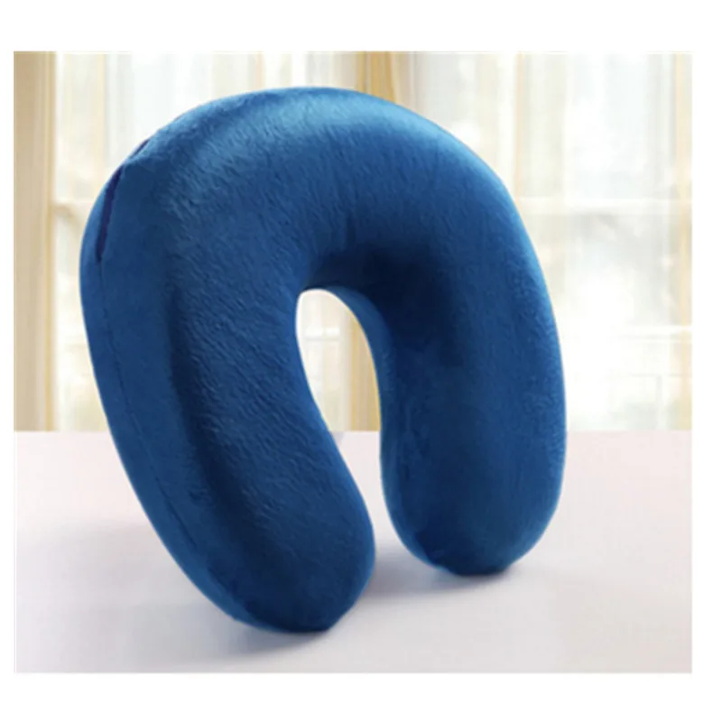 Promotional Travel Pillow for Airplane Memory Foam Neck Pillows Soft Support Travel Pillow for Travelling Sleeping Rest
