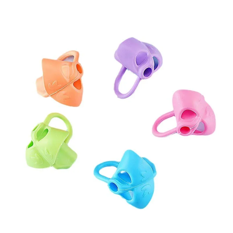 Silicone Posture Writing Pencil Grips Kids Pencil Sleeve Cover Holder Kids  Pen corrector posture correcting pencil sleeve