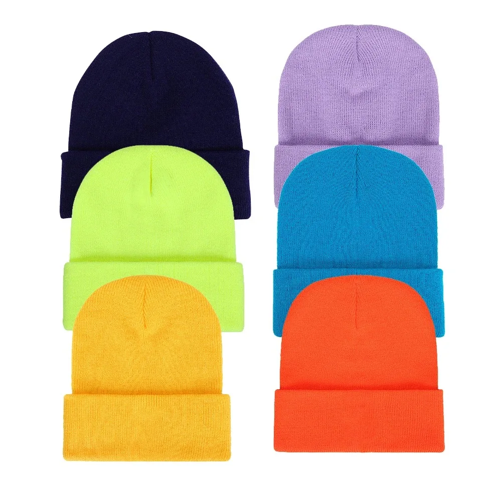 2024 New Unisex Fashion Beanies Multi Color Beanie Winter Knitted Hat For Men And Women
