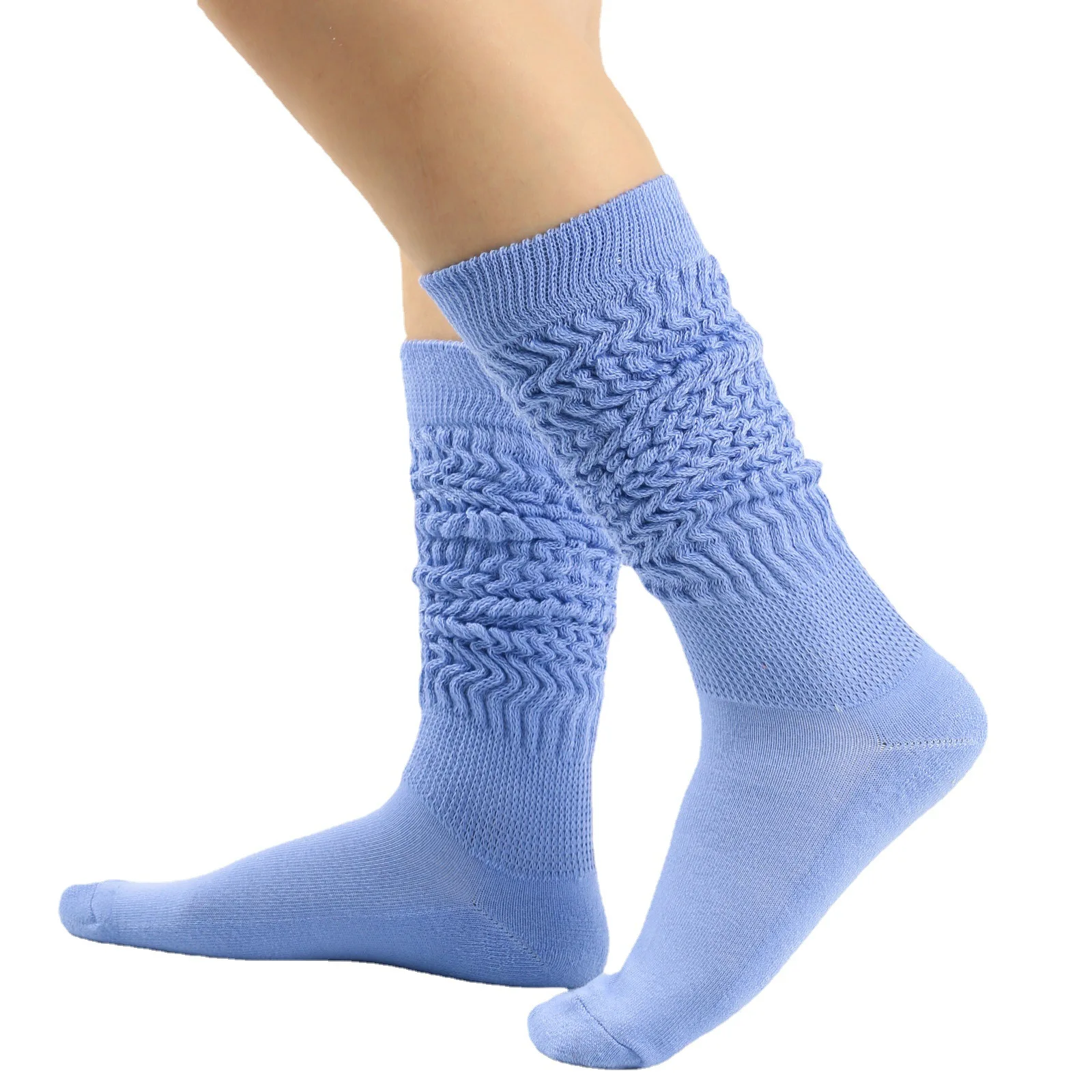 wholesale women white slouch socks long slouch socks all cotton slouch cotton socks for women girl
