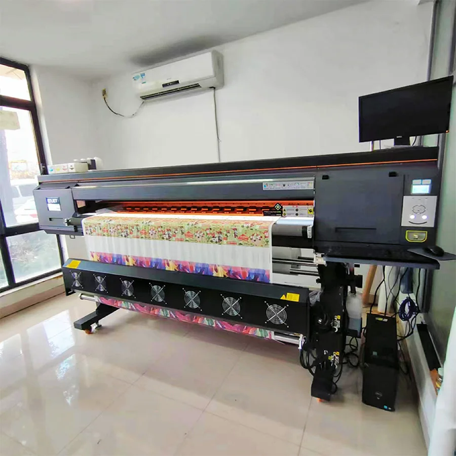 Industrial Digital Thermal Sublimation Printing Machine Sublimation Printer with Air-heat Dryer for T-shirt/ Carpet/ Swimwear