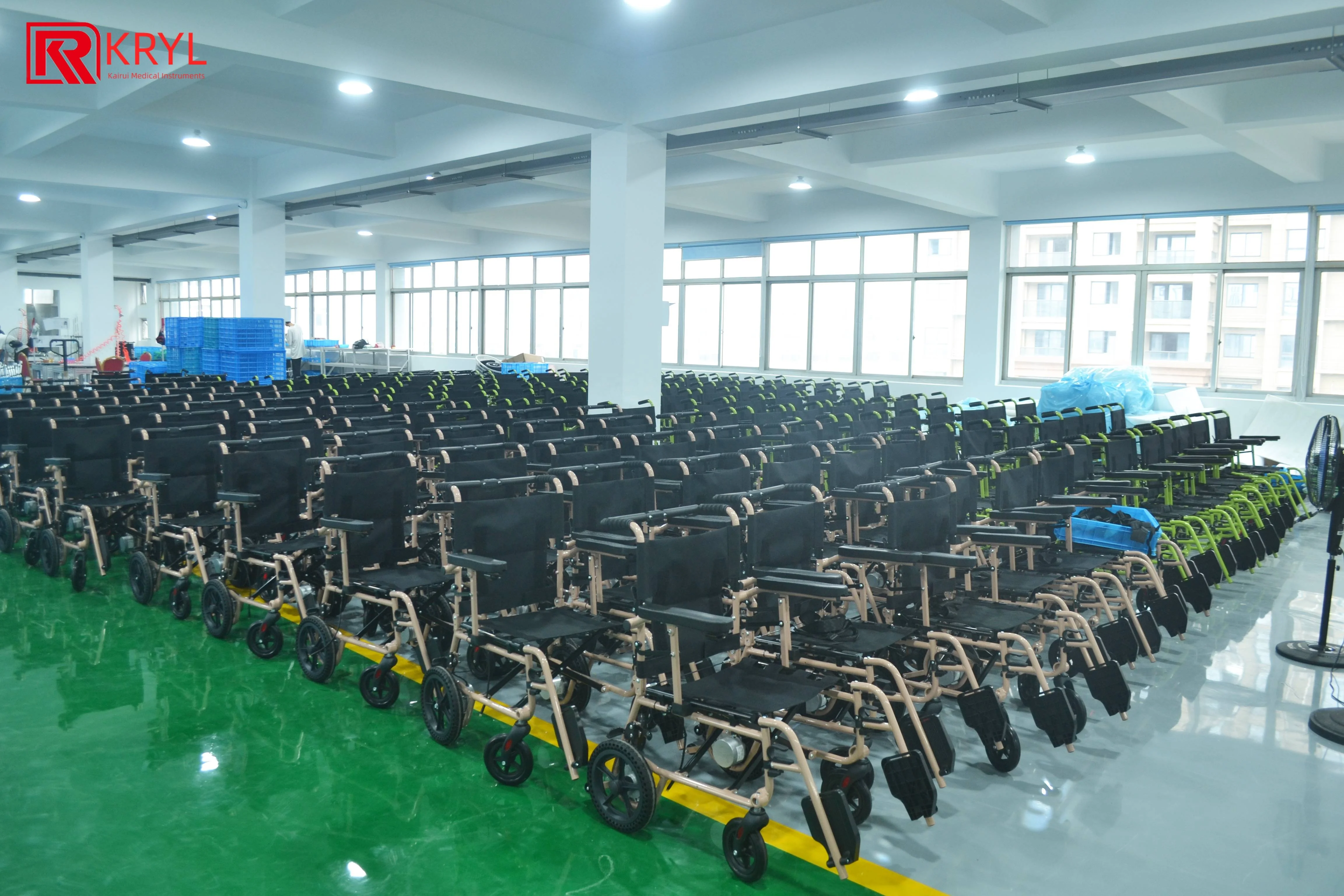 KRYL 2024 New Foldable Wheel Chair Handcycle Aluminum Wheels Electric Wheelchair