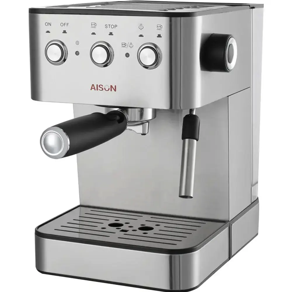 Household Easy Control 20 Bar High Pressure Pump Stainless Steel Housing Italian Espresso Coffee Machine