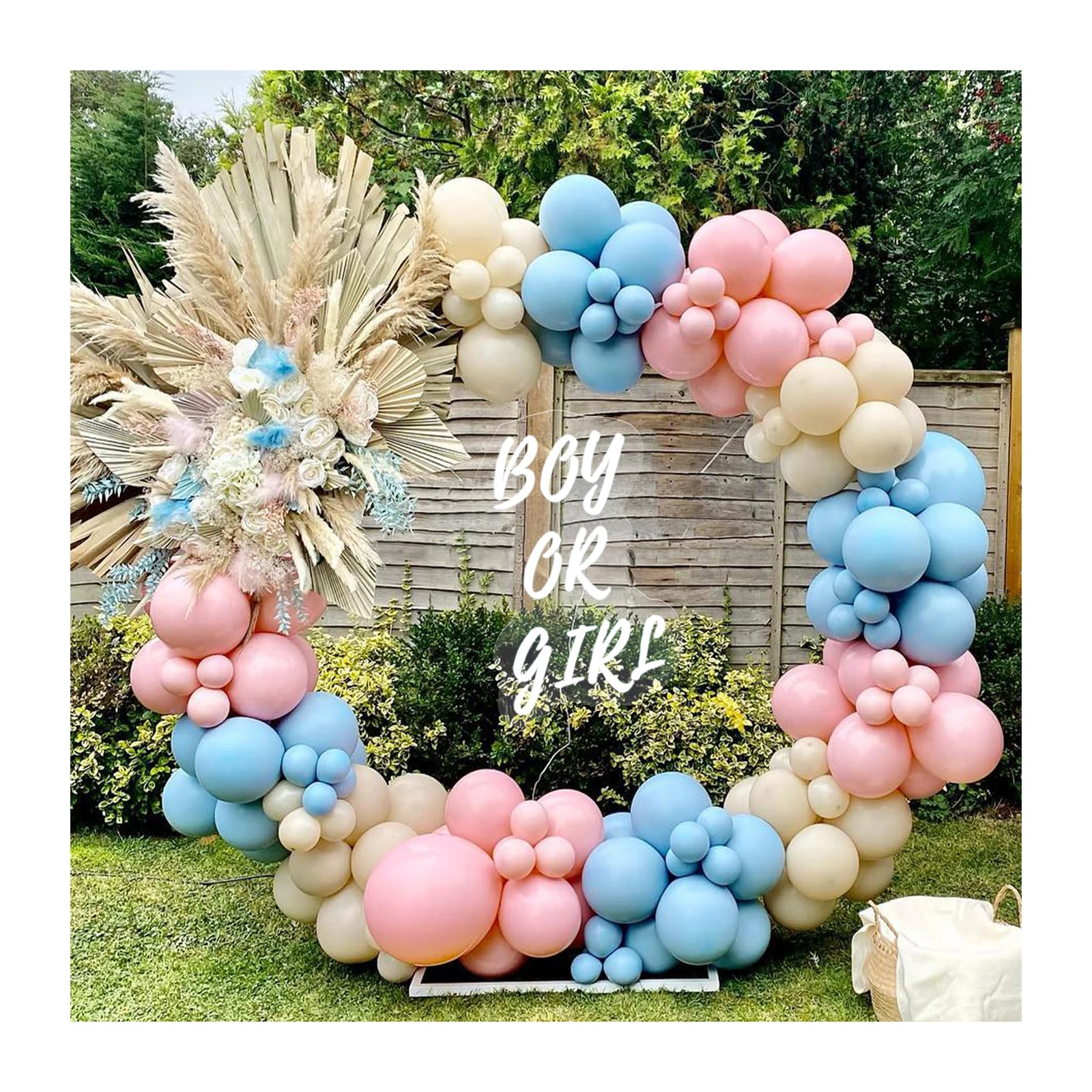 Gender Reveal Party Decorations Pink and Blue Balloon Garland Kits Wall Birthday Party Supplies Baby Shower Balloon Arch Kit