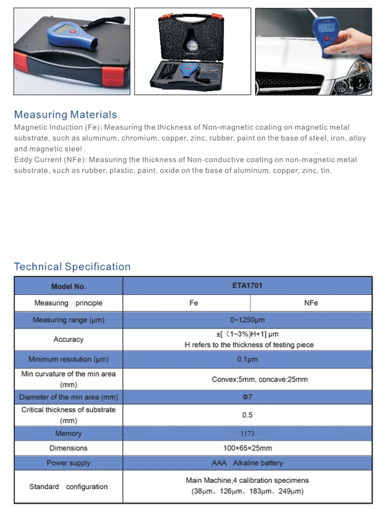 Многофункциональный краски покрытие толщиномер, переносная Живопись Толщина тестер, ручной автомобильный краски метр
