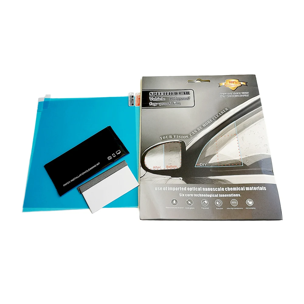 Car Rearview Mirror Rainproof Waterproof Anti Fog Anti Scratch Rain View Mirror Window Clear Anti Fog Protective Film