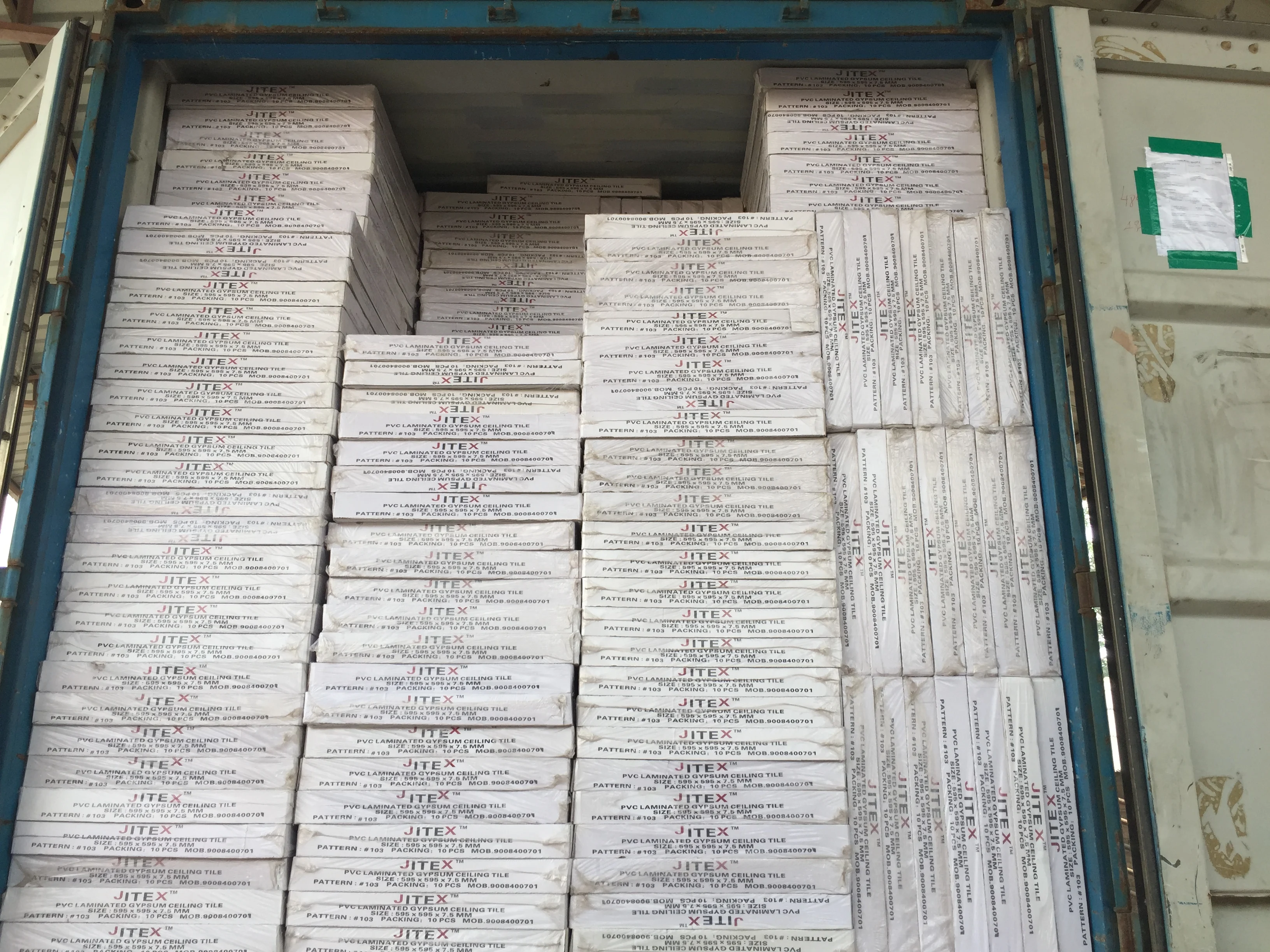 2x2 2x4 PVC LAMINATED GYPSUM CEILING TILES/BOARD/PANEL  AND ALUMINIUM FOIL BACKING