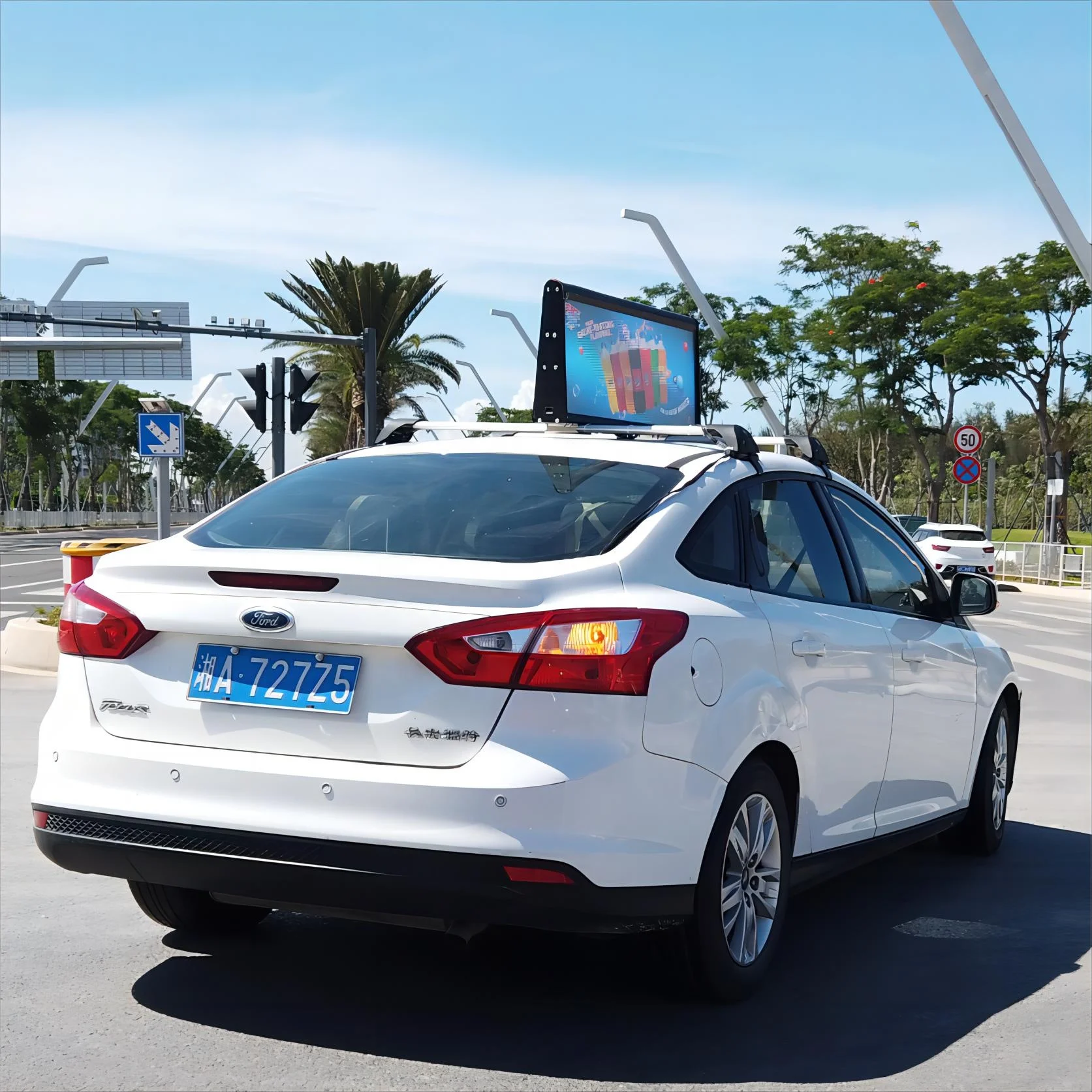 YAHAM led taxi display Car advertising led screen top advertising signs car Advertising Playing Equipment taxi top led display