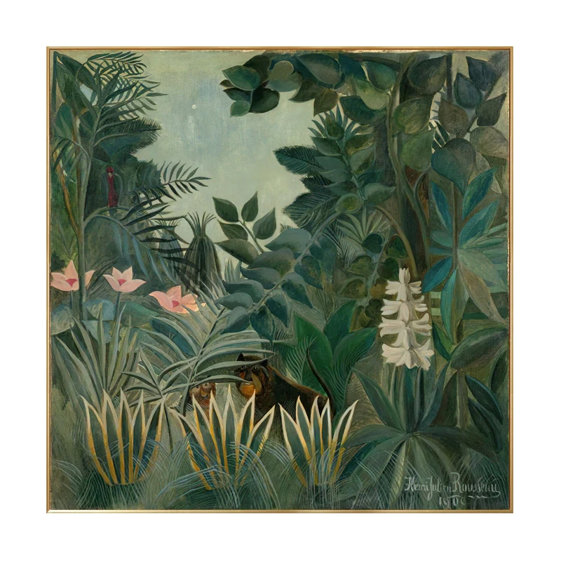 Vintage Home Illustration Green Plant Decorative Painting