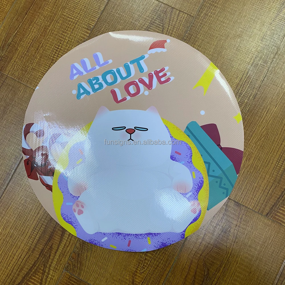 Custom Printed Color Heavy Duty Vinyl Sticker for Floor, Thick Lamination Surface Large Floor Graphic Sticker