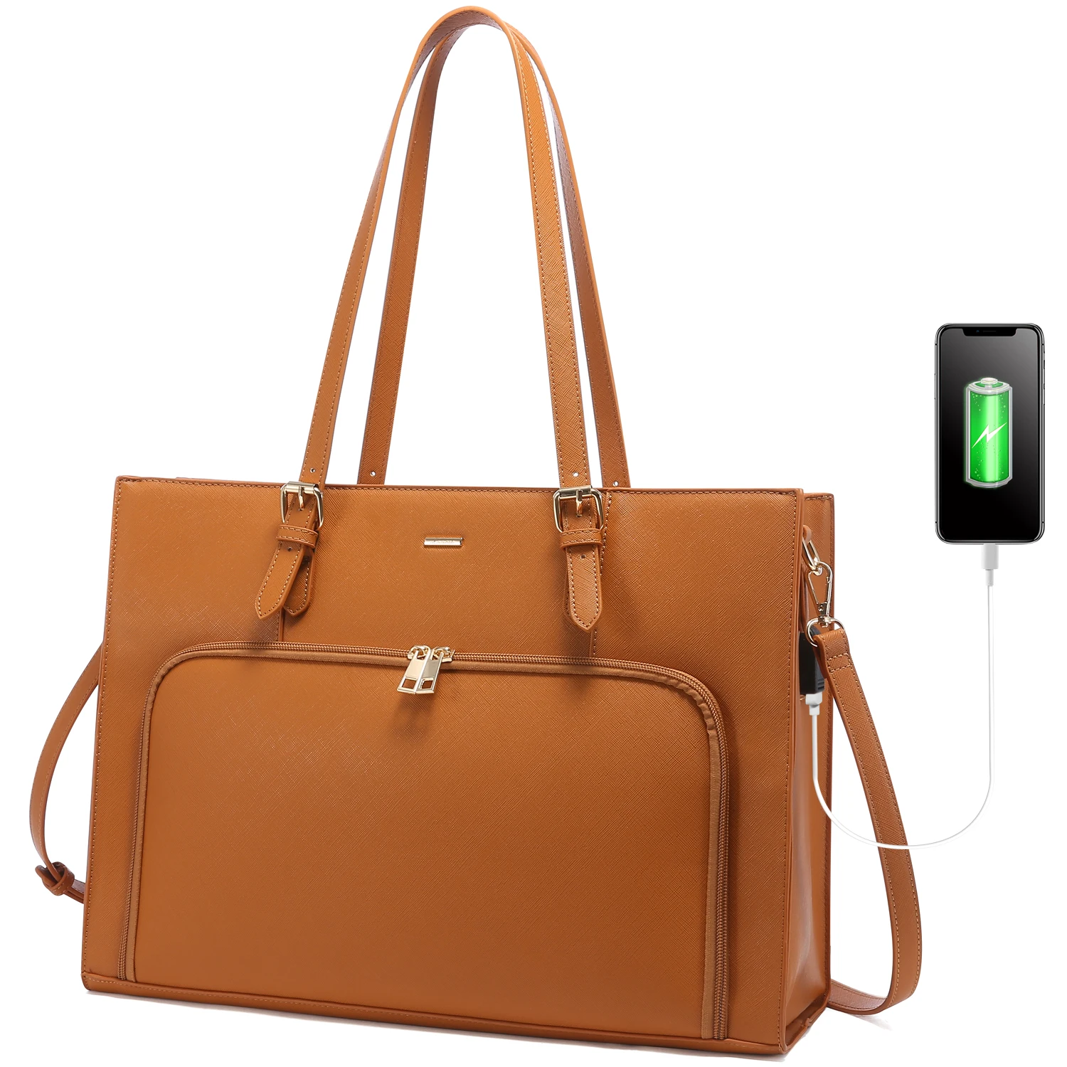 2022 LOVEVOOK new arrival tote bags custom famous designer women hand bags fashion USB 15.6 laptop Briefcase women laptop bags