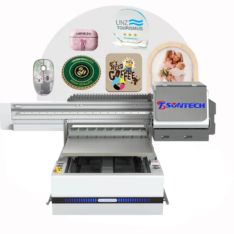 A1 UV flatbed printer Machine indoor Outdoor Uv xp600  A3 Printer 6090 uv Ink