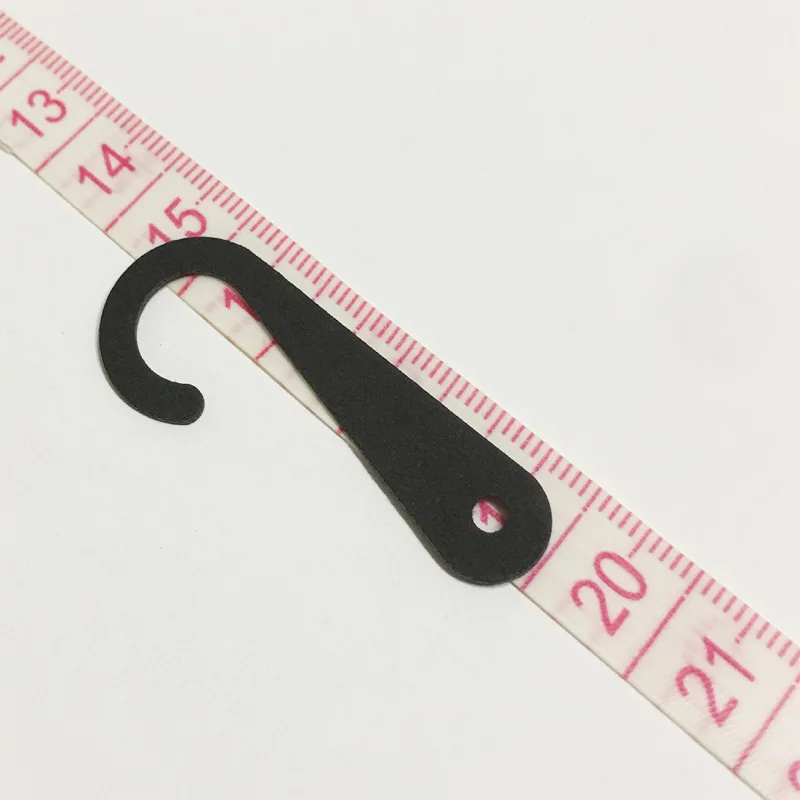 white Eco-friendly Recycled Kraft paper cardboard J Hooks hanger for Sock Hat Underwear Hanging