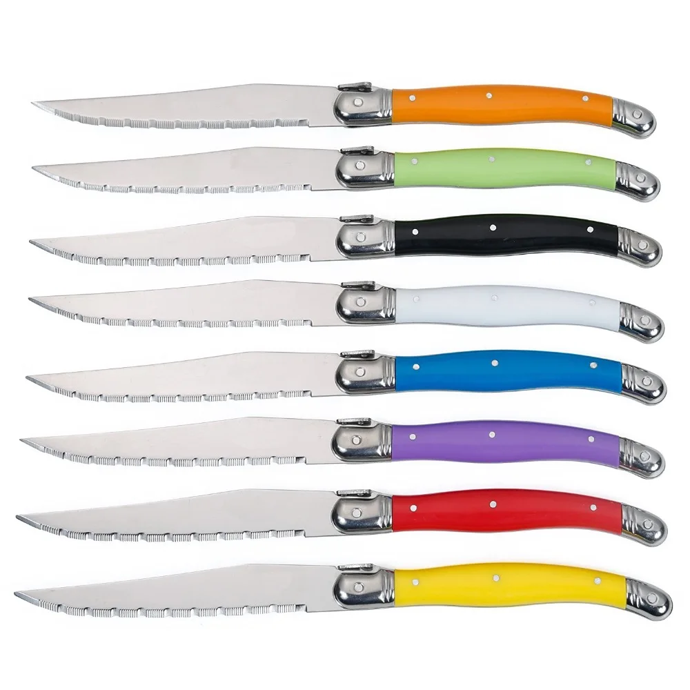 Low Price 6pcs Steak Knives Kitchen Knives Laguioles Cutlery Set For France Market 6Pcs Steak knife set