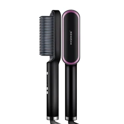 Adjustable Temperatures Hair Care Straight Heated Comb 2 in 1 hair straightener curler  hair straightener comb