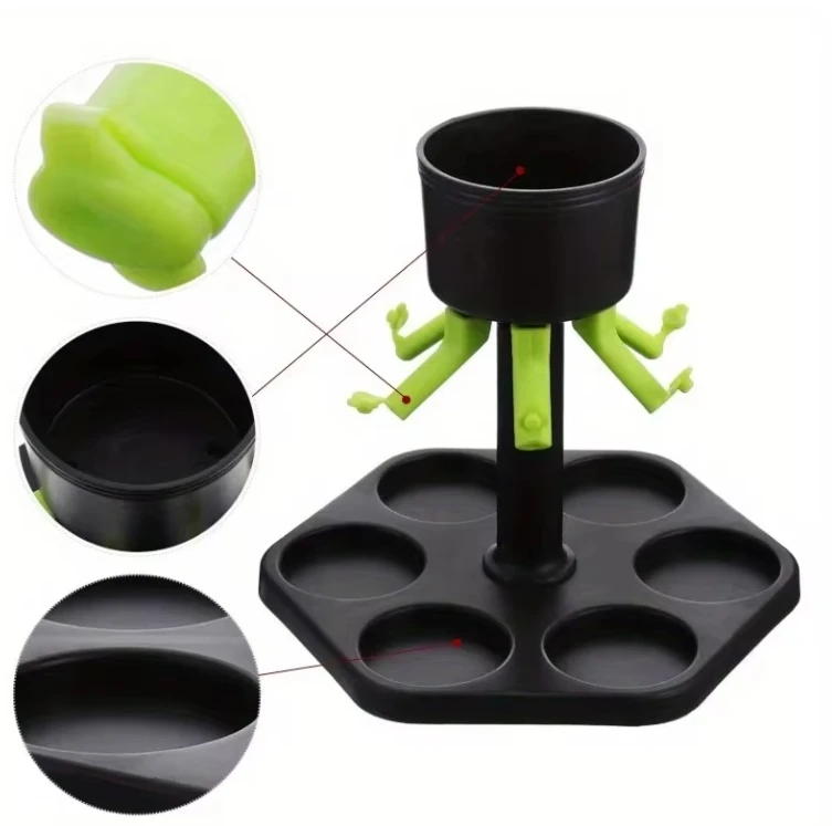 Hexagonal Liquor Dispenser Plastic Shot Glass Dispenser Alcohol Wine Dispenser for Parties