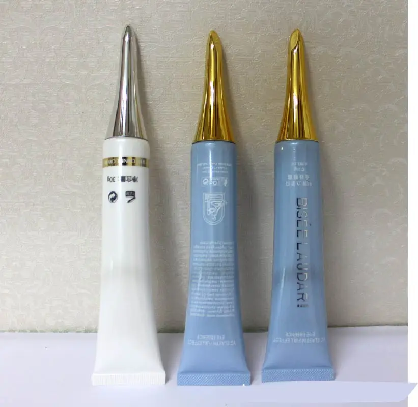 Glossy Surface Handling 5ml 6ml 10ml soft PE Plastic Tube with Screw lid for Eye Cream Serum packaging