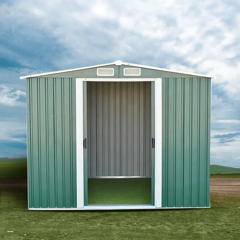 Навес для хранения на открытом воздухе 10x8, навес для хранения, используемый металлический навес