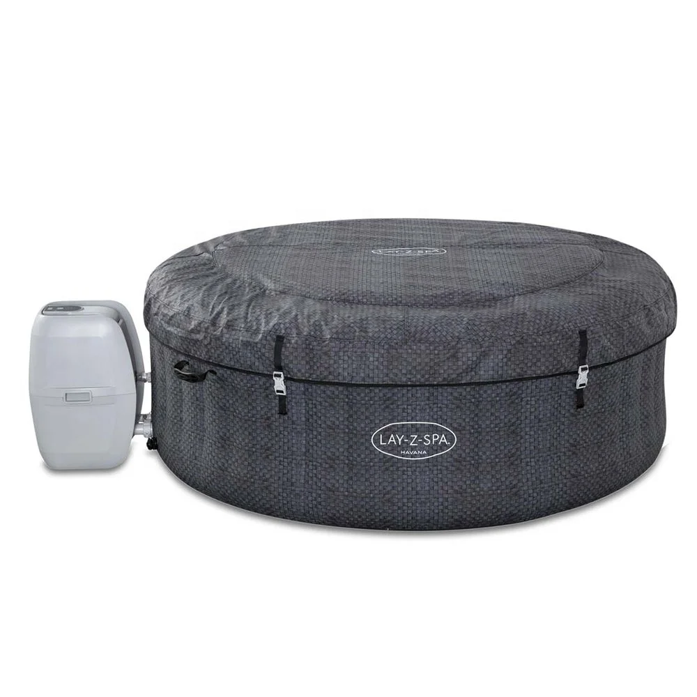 Bestway HAVANA Whirlpool LAY-Z-SPA  Outdoor Portable 4 Seater Inflatable Round Heated Spa Jacuzzi Hot Tub