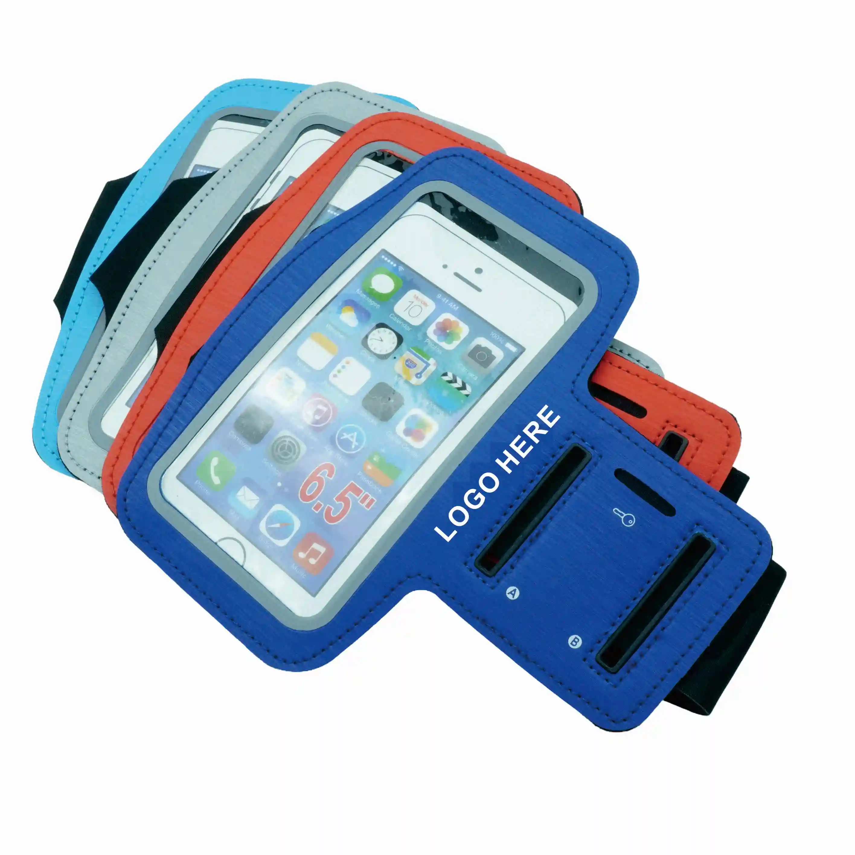Cheap Promotional Reflective Cellphone Gym Armband Mobile Bag For Mobile Phone Custom Running Sport Neoprene Armband