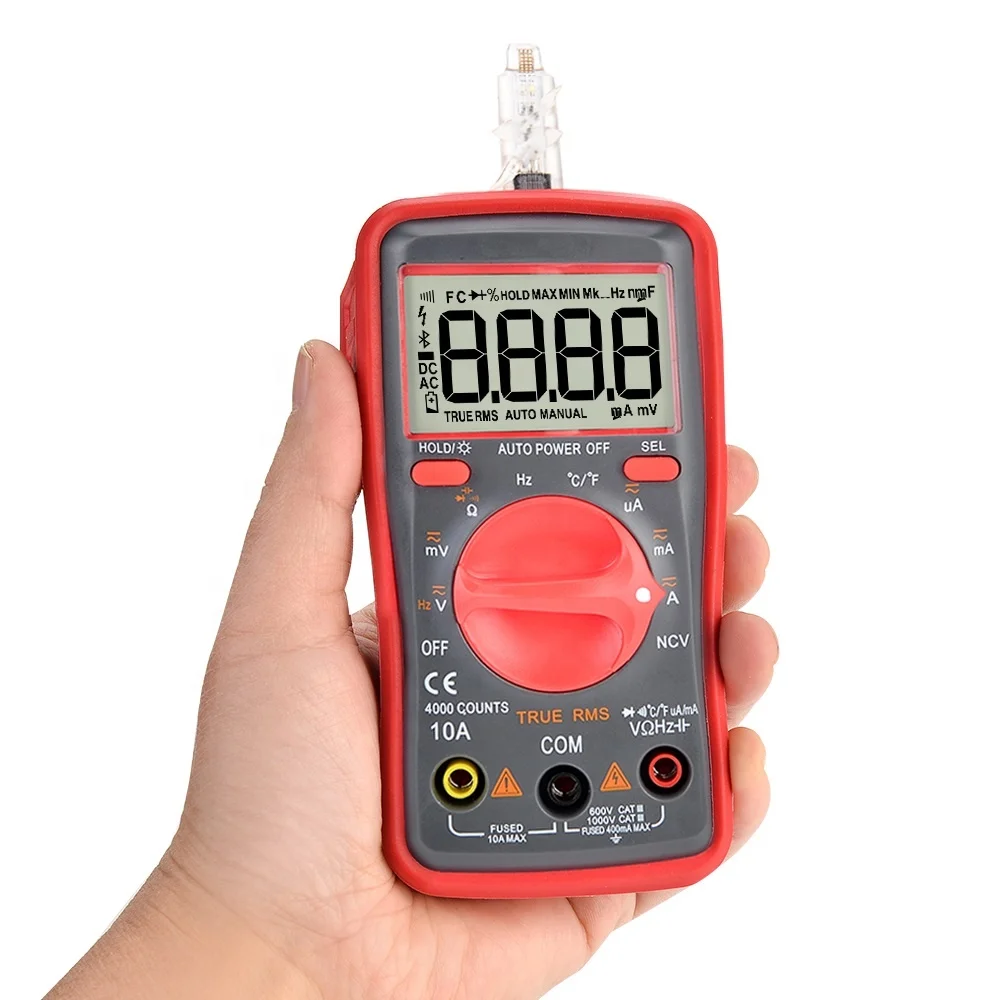 Карманный мини мультиметр UM416 NCV с ЖК-дисплеем, Цифровой мультиметр постоянного и переменного тока с диодами и частотой, мультиметр со светодиодным тестером, новинка 2021