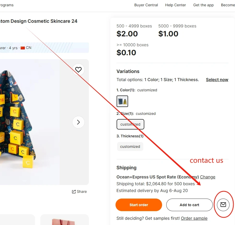 Christmas Advent Calendar 24 Drawers Countdown Box MDF and Paper Material Cosmetically Shaped Model for Craft Usage