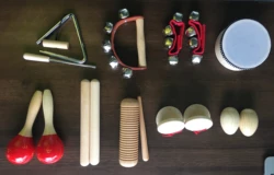 Musical Instrument Set Toys Drum Percussion Natural Eco-Friendly Wooden Montessori Toys Gift for Baby Infant Toddler Music toy