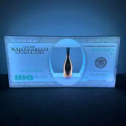 Bar Lounge Rechargeable VIP Display Stand Rack US 100 Dollar Bill Champagne Glorifier Display VIP Benjamin Bottle Presenter