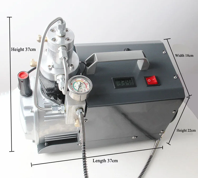 Electric 300bar High Pressure Air Compressor 4500psi pump For PCP Air Compressor Paintball