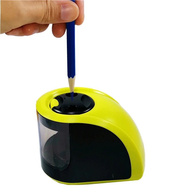 Mechanical Automatic Electric Pencil Sharpener with 2 Holes (6-8mm and 9-12mm) for Kids School Classroom