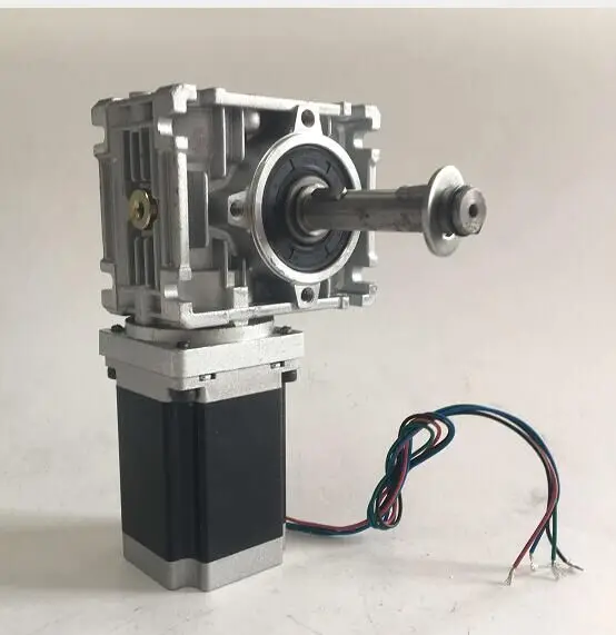 Шаговый двигатель мини червячный редуктор nema 34