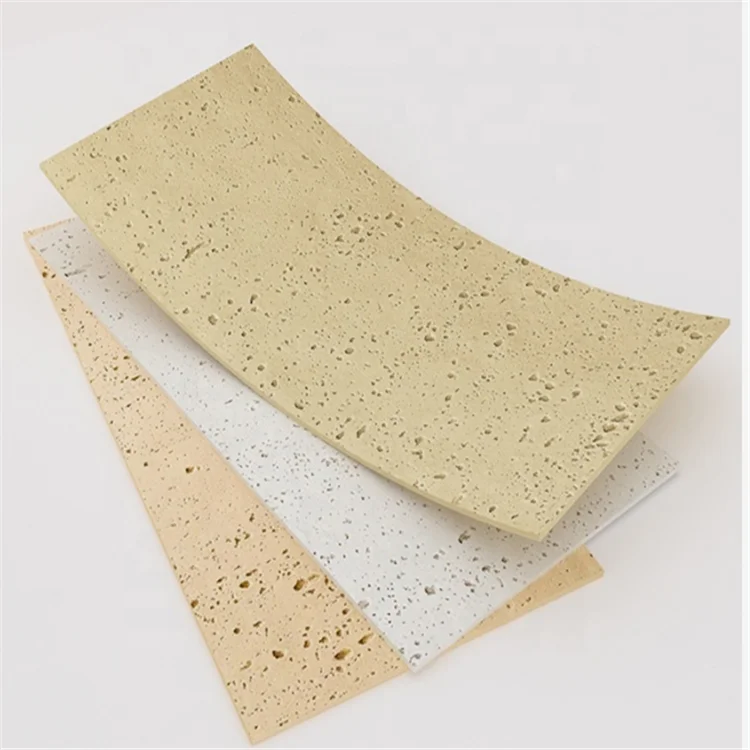 HZSY  Green Flexi Clay Cladding MCM Flexible Ceramic  Marble Tile Sheet Made by Modified Clay New Raw Material