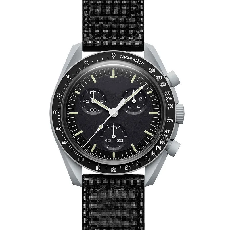 Hot space watch Moon Mercury mission moon landing joint six-pin chronograph quartz watch